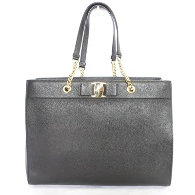 Pre-owned Ferragamo Tote Bag () In Black
