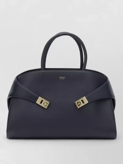 Ferragamo Tote Bag Structured Silhouette Top Handles Strap
