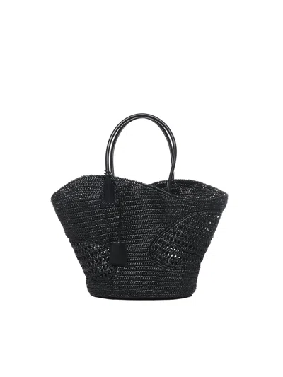 Ferragamo Tote Bag With Cut-out Detailing (l) In Black