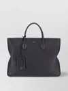 Ferragamo Tote Bag With Detachable Strap And Metal Feet