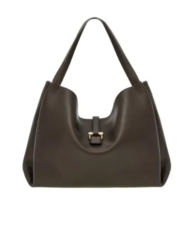 Ferragamo Tote Bag (xl) In Gray