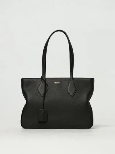 Ferragamo Star-shaped Tote Bag In Black