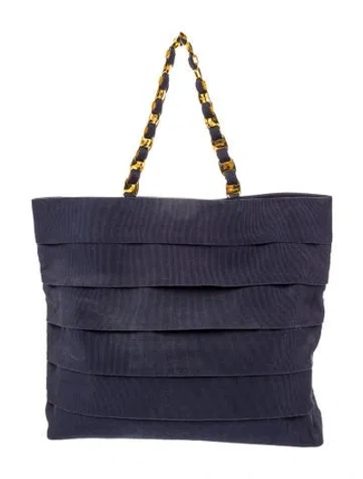 Pre-owned Ferragamo Tote In Blue