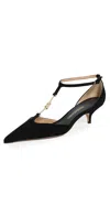 Ferragamo F Buckle T-strap Pump