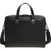 Ferragamo Trading Gancio Leather Briefcase In Black