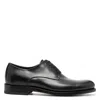 Ferragamo Lace-up Leather Oxford Shoes In Grey