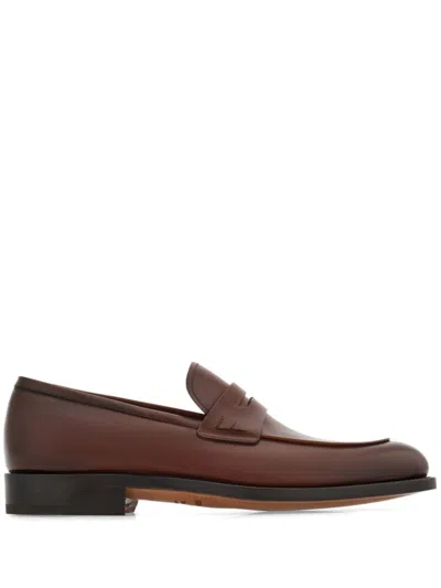 Ferragamo Tramezza Loafers In Brown