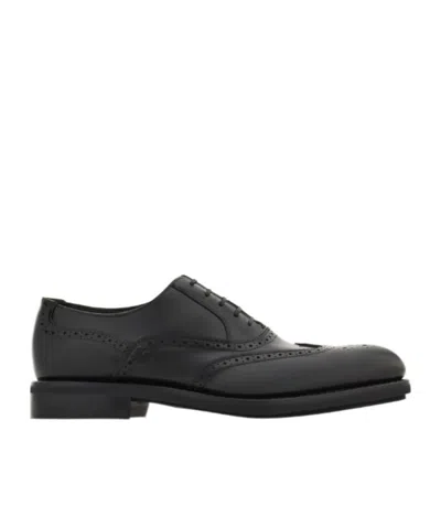 Ferragamo Tramezza Oxford Brogue In Brown