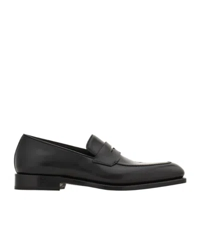 Ferragamo Tramezza Penny Loafer In Black