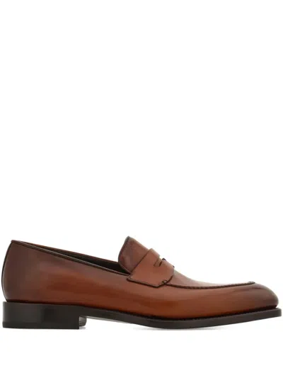 Ferragamo Tramezza Penny Loafers