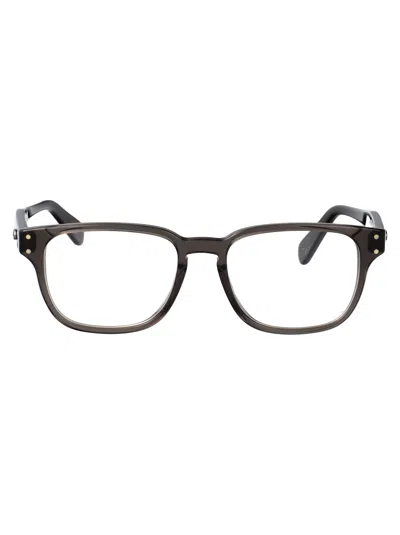 FERRAGAMO FERRAGAMO TRANSPARENT GREY ACETATE GLASSES