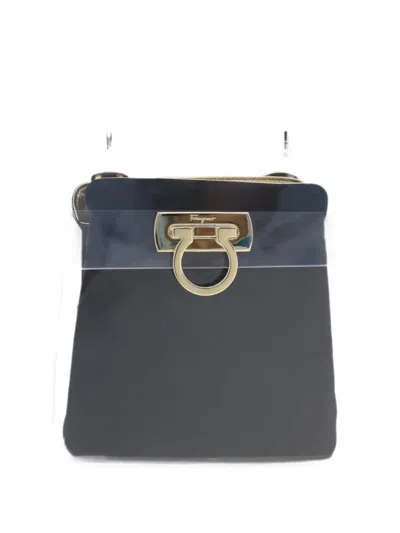 Ferragamo Transparent Turn-lock Tote Bag In Blue