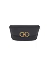 Ferragamo Trapezio Logo Crossbody Bag In Black  
