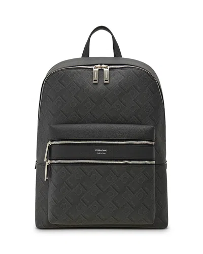 Ferragamo Travel Bag In Black/gray
