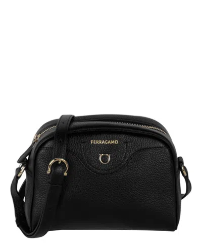 Ferragamo Travel Camera Crossbody Bag In Black