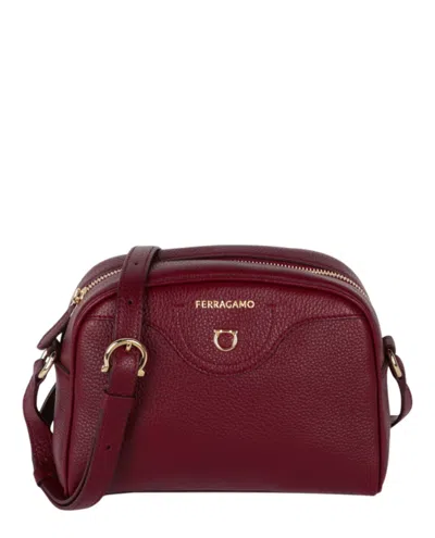 Ferragamo Travel Camera Crossbody Bag In White