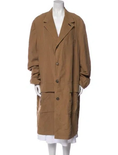 Pre-owned Ferragamo Trench Coat In Brown