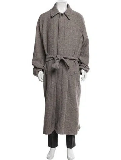 Pre-owned Ferragamo Trench Coat In Brown