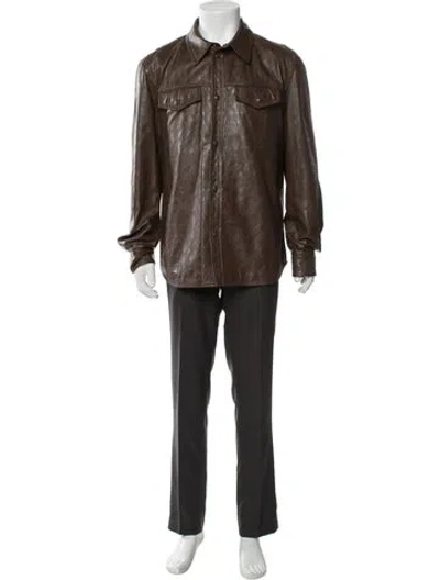 Pre-owned Ferragamo Trench Coat In Brown