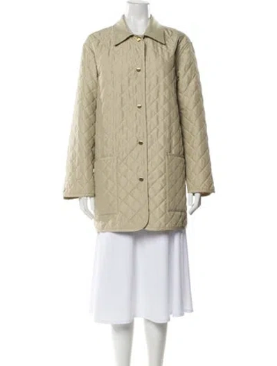 Pre-owned Ferragamo Trench Coat In Neutral