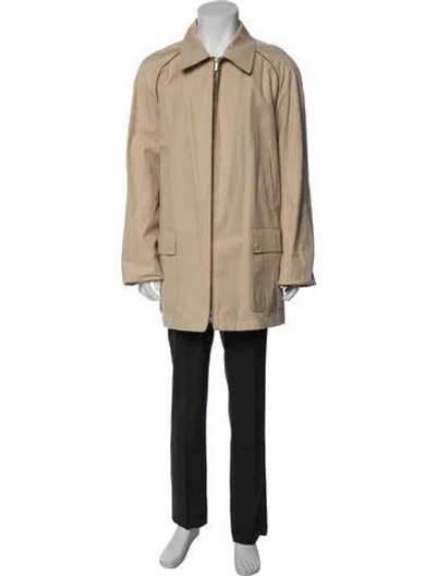 Pre-owned Ferragamo Trench Coat In Neutral