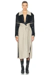 Ferragamo Trench Coat In Stone