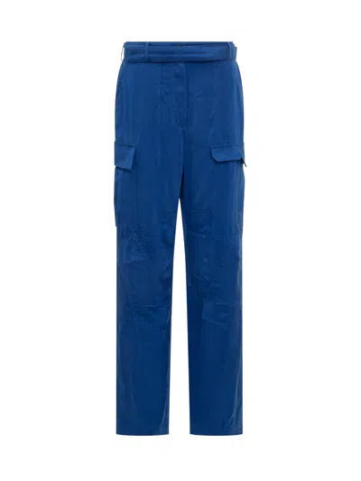 Ferragamo Trendy Trousers For Spring 2025 In Blue