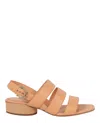 Ferragamo Trezze 30 Leather Sandal In Brown