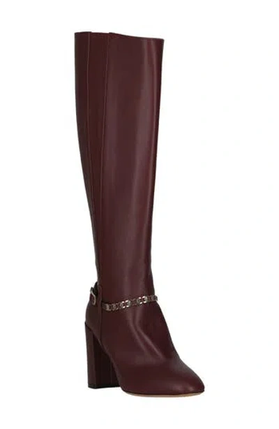 Ferragamo Triba 85 Las Vegas Boot In Burgundy