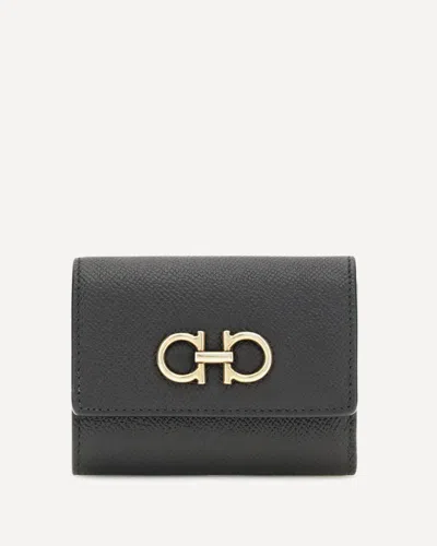 Ferragamo Trifold Wallet In Black