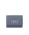 Ferragamo Trifold Wallet In Gray