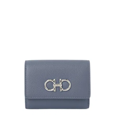 Ferragamo Trifold Wallet In Gray