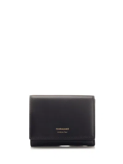 Ferragamo Trifold Wallets Black