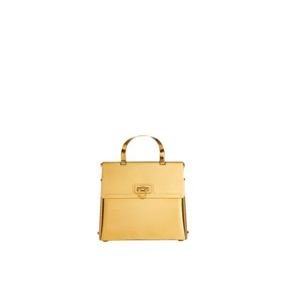 Ferragamo Trifolio Small Handbag Gold