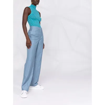 Ferragamo Trousers In Blue