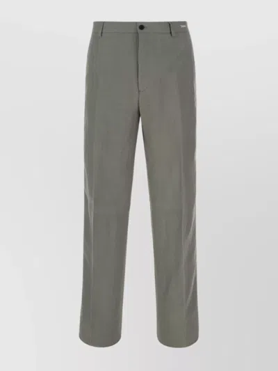 FERRAGAMO TROUSERS IN VISCOSE BLEND WITH BELT LOOPS