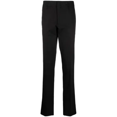Ferragamo Trousers Without Pleats In Black