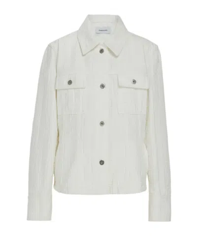 Ferragamo Trucker Jacket In White