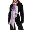 Ferragamo Tulimax Abstract Print Scarf In Purple