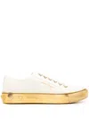 Ferragamo Tully Gancini-sole Sneakers In White