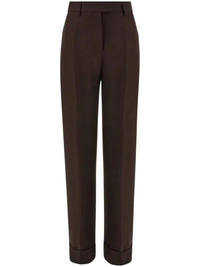 FERRAGAMO TURN-UP TAILORED TROUSERS