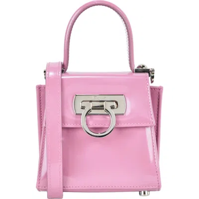 Ferragamo Turnlock Gancio Top Handle Satchel In Pink