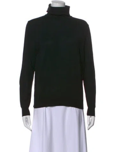 Pre-owned Ferragamo Turtleneck Sweater In Black