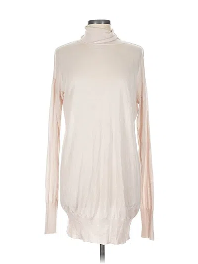 Pre-owned Ferragamo Turtleneck Sweater In White