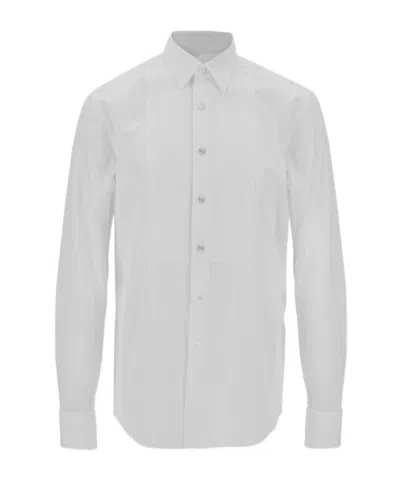 Ferragamo Tuxedo Shirt In White