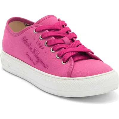 Ferragamo Twill Canvas Sneaker