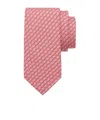 Ferragamo Twill Tie In Pink
