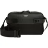 Ferragamo Twins Mixed Media Leather & Nylon Shoulder Bag In Black