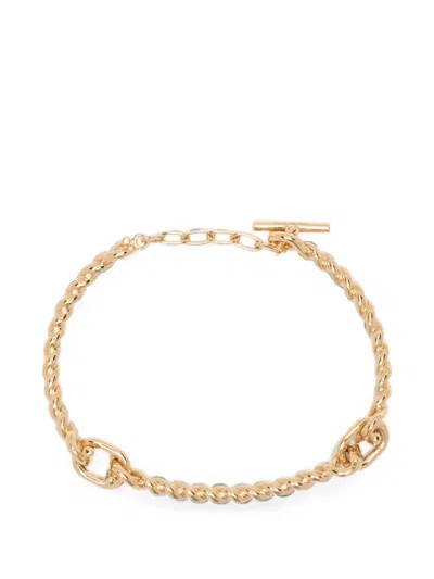 Ferragamo Twisted Bracelet In Gold
