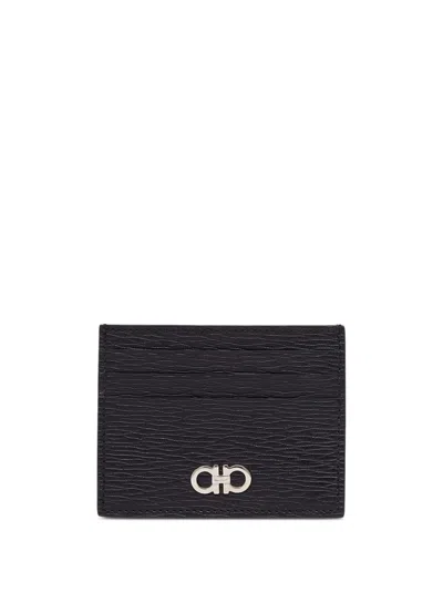 Ferragamo Portafoglio Revival In Black